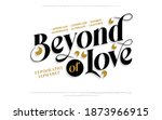 classic typography serif font.... | Shutterstock .eps vector #1873966915