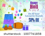 colorful traditional holi... | Shutterstock .eps vector #1007761858