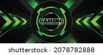futuristic light green gaming... | Shutterstock .eps vector #2078782888