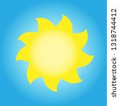 sun shape in summer | Shutterstock .eps vector #1318744412