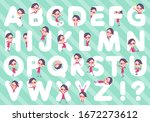 a set of women designed with... | Shutterstock .eps vector #1672273612