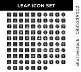 leaf icon set include leaf... | Shutterstock .eps vector #1835319112