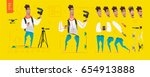 stylized characters set for... | Shutterstock .eps vector #654913888