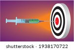 syringe and target. vector... | Shutterstock .eps vector #1938170722