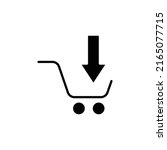 shopping cart icon vector with... | Shutterstock .eps vector #2165077715