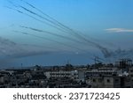 Hamas fires a large number of...