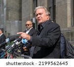 Small photo of New York City, NY USA September 8, 2022. Former adviser to President Trump Steve Bannon is indicted in Supreme Court on fundraising fraud, money laundering and conspiracy.