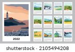 wall vertical calendar for 2023 ... | Shutterstock .eps vector #2105494208