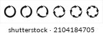 circle arrow icon set. symbol... | Shutterstock .eps vector #2104184705