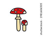 Fly Agaric Toadstool Icon....