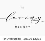 black in loving memory sign | Shutterstock .eps vector #2010312338