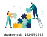 business concept. team metaphor.... | Shutterstock .eps vector #1524591965