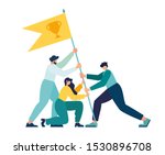 vector illustration  teamwork ... | Shutterstock .eps vector #1530896708