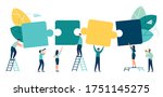 business concept. team metaphor.... | Shutterstock .eps vector #1751145275