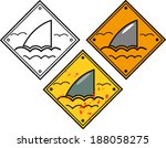 shark sighting sign | Shutterstock .eps vector #188058275