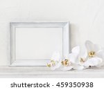 White Photo Frame With White...