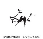 birds couple silhouette on... | Shutterstock .eps vector #1797175528