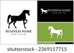 arabian horse logo design...