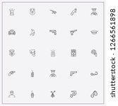 icon set about police with... | Shutterstock .eps vector #1266561898