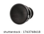 Small photo of Reflector with Honeycomb Grid Light Modifier with Bowens Mount for Studio Strobes and Flashes. Silver Reflector Bowl and Honeycomb Grid to Constrain and Modify the Light Clipping Path Included in JPEG