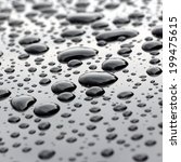 big water droplets closeup on... | Shutterstock . vector #199475615