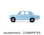 Collection model of a blue car...