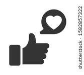 love feedback like vector icon | Shutterstock .eps vector #1582857322