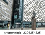 Small photo of Belfast, UK - 03.25.2023: Titanic Belfast Museum is a world-leading visitor attraction which tells the story of the construction and maiden voyage of this unfortunate ship.