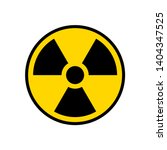 Radioactive Warning Yellow...