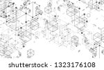 vector abstract boxes... | Shutterstock .eps vector #1323176108