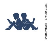 children read book dreams logo... | Shutterstock .eps vector #1750059638