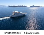 Luxury Yacht Aerial View
