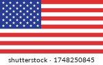 image of the flag of usa ... | Shutterstock . vector #1748250845