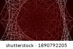 spider web on dark background... | Shutterstock .eps vector #1890792205