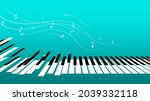 Abstract Piano Music Keyboard...