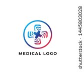 health medical logo vector icon ... | Shutterstock .eps vector #1445803028