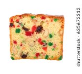 It Is Mixed Fruit Cake Isolated ...