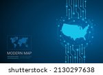 abstract map ot united states... | Shutterstock .eps vector #2130297638