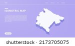 montenegro map of isometric... | Shutterstock .eps vector #2173705075