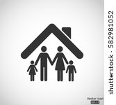 family icon   vector ... | Shutterstock .eps vector #582981052