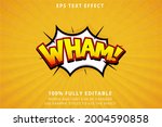 comic text effect 100  edtiable ... | Shutterstock .eps vector #2004590858