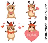 The Collection Of Cute Reindeer ...