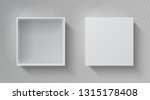 realistic box top view. open... | Shutterstock .eps vector #1315178408