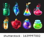 magic potion. cartoon game... | Shutterstock .eps vector #1639997002