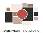 moodboard layout. photo frames... | Shutterstock .eps vector #1792699972