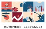 doodle banners. abstract hand... | Shutterstock .eps vector #1873432735