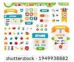 game ui buttons. mobile... | Shutterstock .eps vector #1949938882
