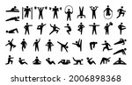 human sport icons. physical... | Shutterstock .eps vector #2006898368