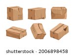 damaged box. cartoon broken... | Shutterstock .eps vector #2006898458