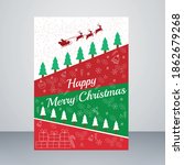 christmas vector flyer... | Shutterstock .eps vector #1862679268